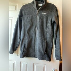 Columbia zip fleece jacket- grey